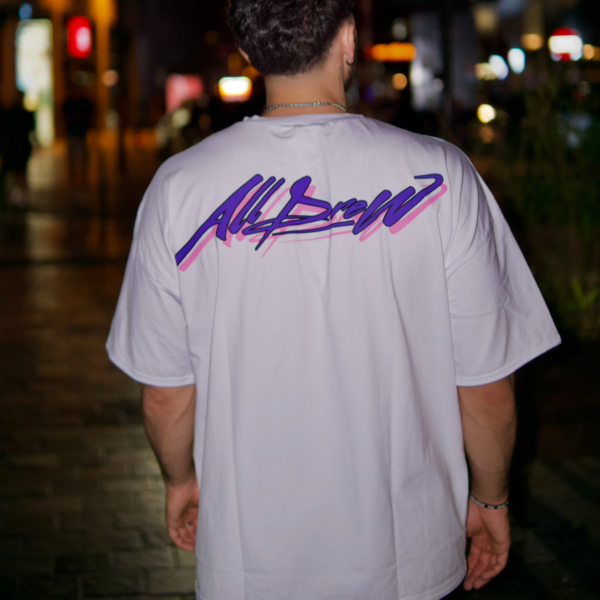 T-SHIRT "PURPLE AND ROSE"