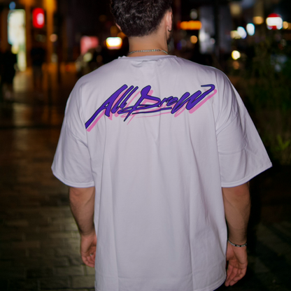 T-SHIRT "PURPLE AND ROSE"